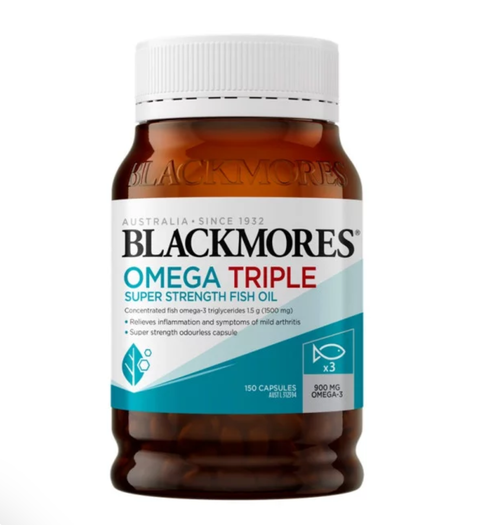 Blackmores Omega Triple Concentrated Fish Oil 150 Capsules