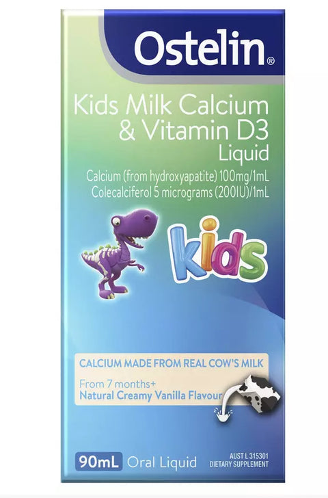 Ostelin Kids Milk Calcium & Vitamin D3 90mL