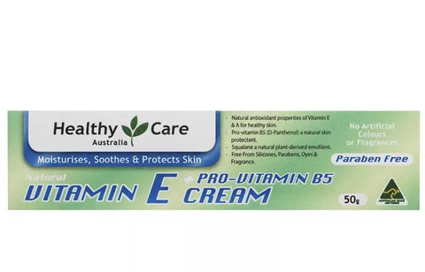 Healthy Care Vitamin E + Pro Vitamin B5 Cream 50g