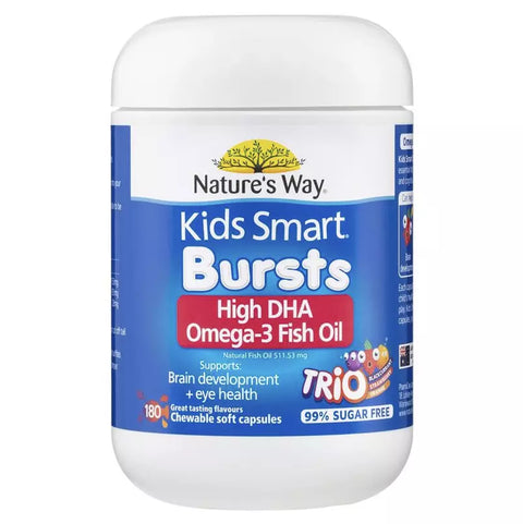 Nature's Way Kids Smart Omega3 Fish Oil Trio 180 Capsules