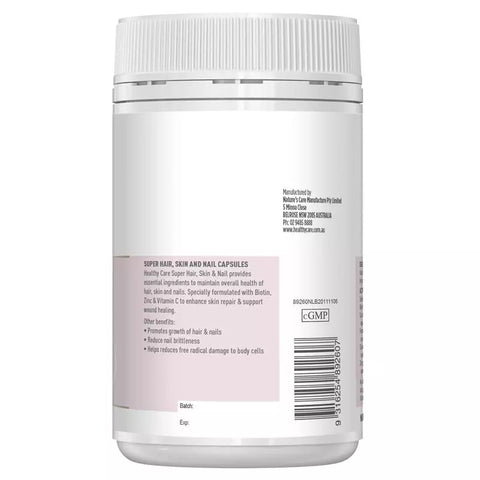 Healthy Care Super Hair Skin & Nails 100 Capsules