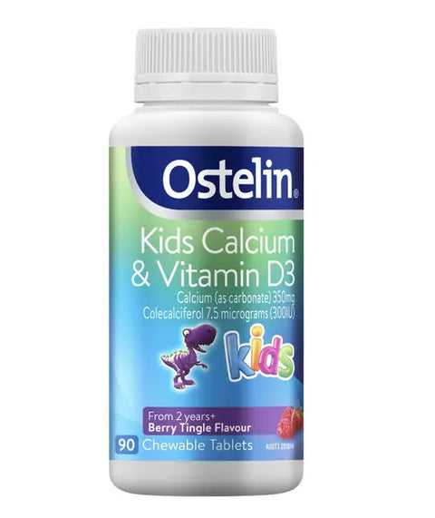 Ostelin Kids Calcium & Vitamin D3 90 Chewable Tablets