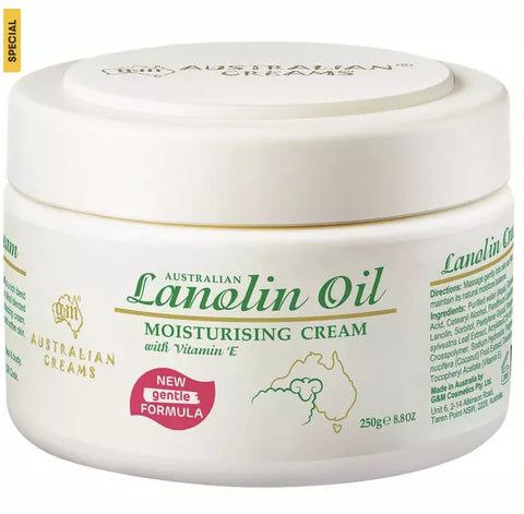 G&M Australian Lanolin Oil Moisturising Cream 250g