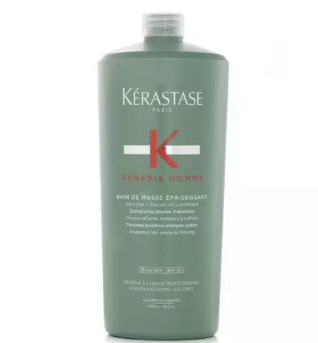 Kerastase Genesis Homme Bain De Masse Epaississant Shampoo System 1000ml/34oz