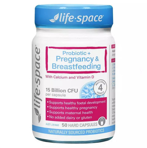 Life Space Probiotic + Pregnancy & Breastfeeding 50 Capsules