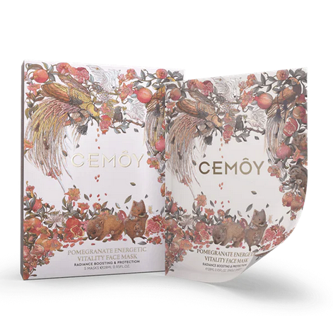 CEMOY Pomegranate Energetic Vitality Fack Mask 5 Pack