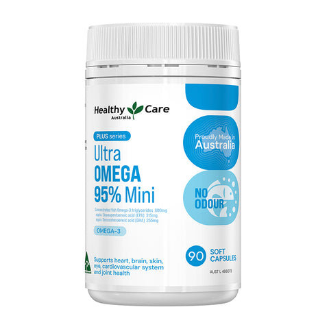 Healthy Care Plus High Strength Odorless Mini Fish Oil 90 Capsules