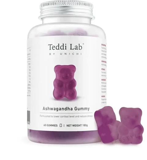 Unichi Teddi Lab Ashwagandha Gummy-60 Gummies