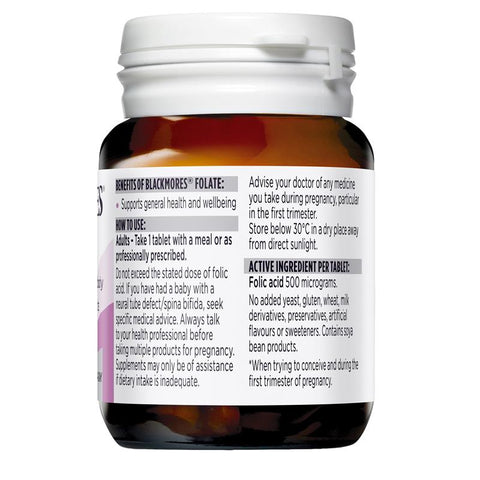 Blackmores Folate 500mcg 90 Tablets