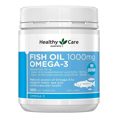 HealthyCare Fish Oil 1000mg 200 Capsules