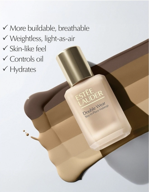 Estee Lauder Double Wear Stay-in-Place Longwear Matte Foundation -0N1 NEW LOOK