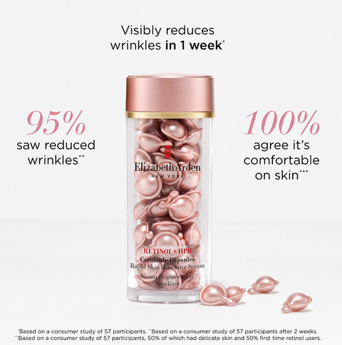 Elizabeth Arden Retinol + HPR Ceramide Capsules Rapid Skin Renewing Serum 90 Caps