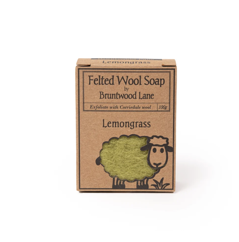 Bruntwood Lane Felted Wool Soap Lemongrass 100g