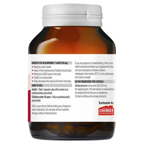Blackmores High Potency CoQ10 150mg 90 Capsules