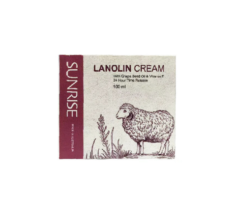 Sunrise Lanolin Cream With Grape Seed Oil 100ml