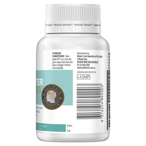 Healthy Care Brain Booster Ginkgo Biloba 6000mg 60 Capsules