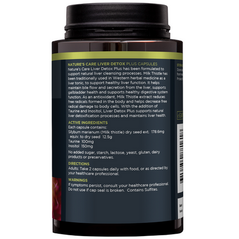 Nature's Care Pro Series Liver Detox Plus 120 Hard Capsules