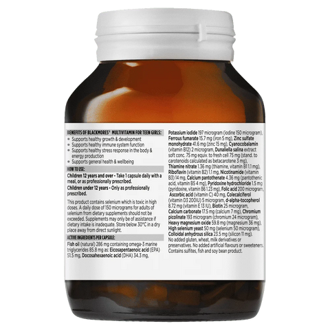 Blackmores Multivitamin for Teen Girls 60 Capsules