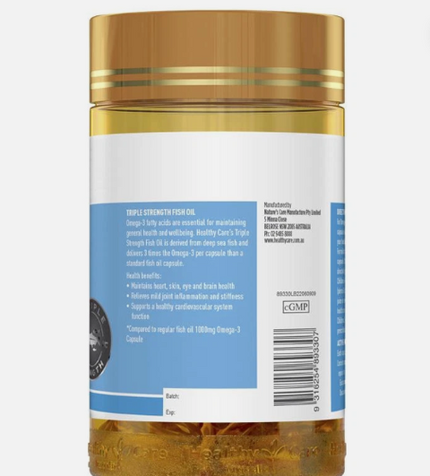 Healthy Care Triple Strength Fish Oil 150 Capsules