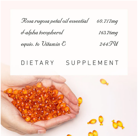 Unichi Rosa Prima Rose Oil Complex 90 Softgels