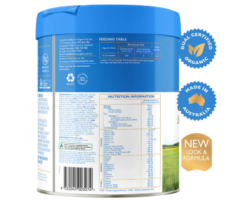 Bellamy's Organic Step 2 Follow-On Formula 800g