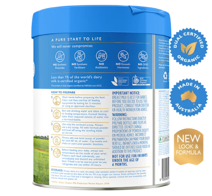 Bellamy's Organic Step 2 Follow-On Formula 800g