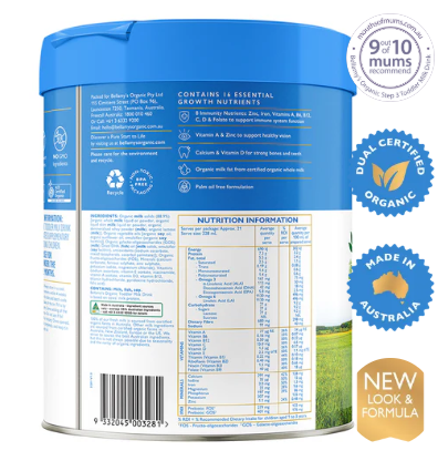 Bellamy's Organic Step 3 Toddler Milk Drink 800g