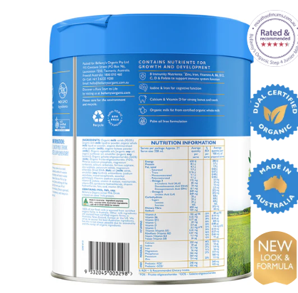 Bellamy's Organic Step 4 Junior Milk Drink 800g