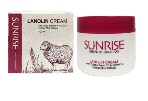 Sunrise Lanolin Cream With Grape Seed Oil 100ml