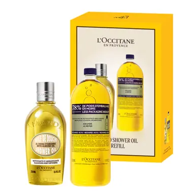 L'Occitane Almond Shower Oil Eco Duo