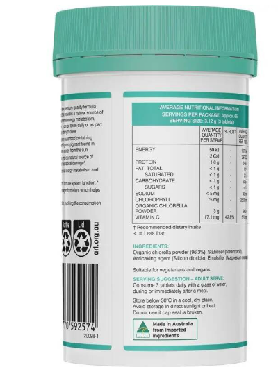 Swisse-High Strength Chlorophyll+1000mg 200 Tablets