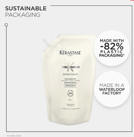 Kerastase Densifique Bain Densite Shampoo Refill Pouch 500ml