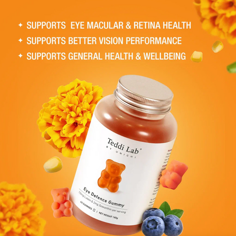 Unichi Teddi Lab Eye Defence Gummy- 60 Gummies