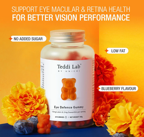 Unichi Teddi Lab Eye Defence Gummy- 60 Gummies