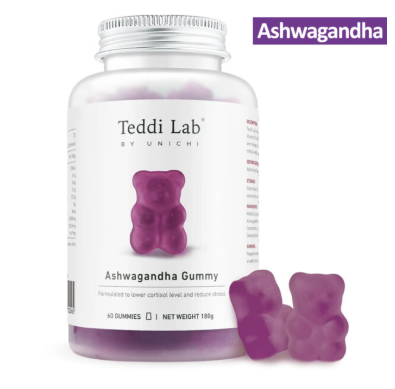 Unichi Teddi Lab Ashwagandha Gummy-60 Gummies