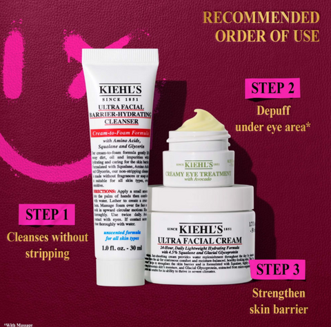 KIEHL'S Have Yourself a Hydrated Holiday -Facial Hydration Trio Set