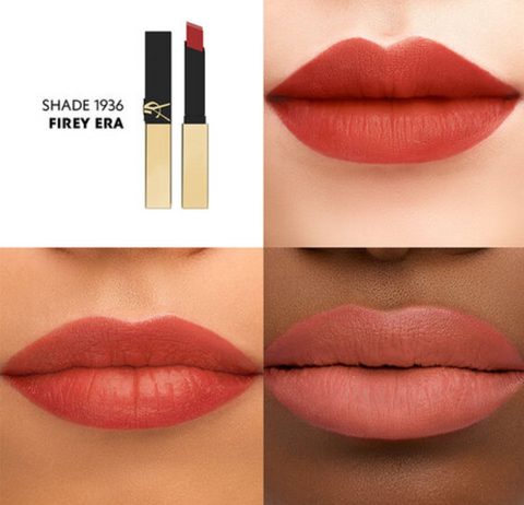 YSL The Slim Couture Matte Lipstick 1936 Firey Era 2.2g