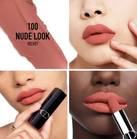 DIOR Rouge Dior Velvet #100 Nude Look 3.5g