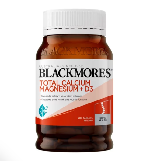 Blackmores Total Calcium & Magnesium + D3 200 Tablets