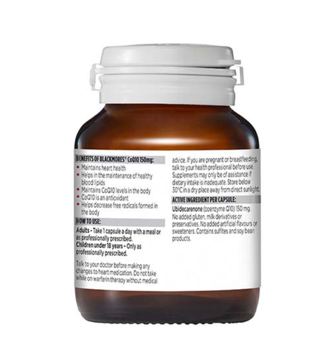 Blackmores CoQ10 High Potency 150mg 30 Capsules