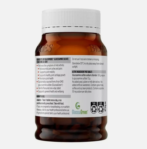 Blackmores Glucosamine Sulfate 1500 One A Day 180 Tablets