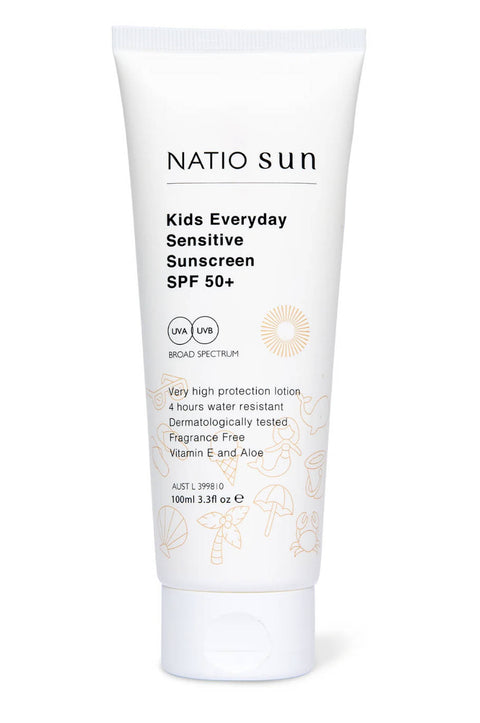 Natio Kids Everyday Sensitive Sunscreen SPF 50+ 100ml