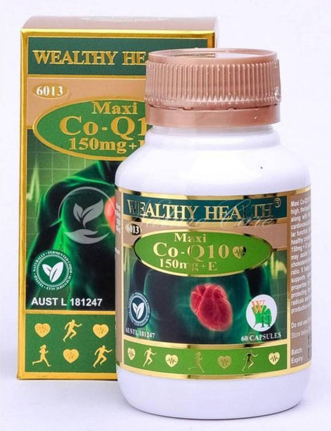Wealthy Health Maxi Co-Q10 150mg 60 Capsules