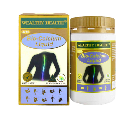 Wealthy Health Bio-Calcium Liquid 120 Capsules