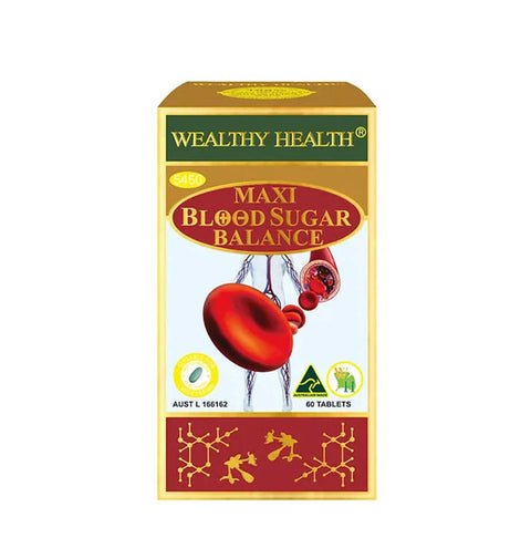 Wealthy Health Maxi Blood Sugar Balance 60 Tabs