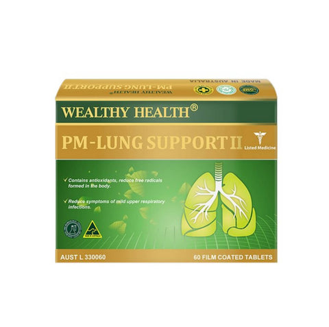 Wealthy Health PM-Lung Support II 60 Tablets