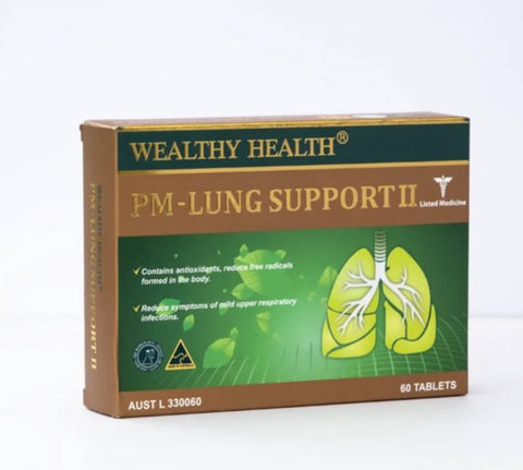 Wealthy Health PM-Lung Support II 60 Tablets