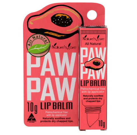 Natures Care Paw Paw Lip Balm 10g.