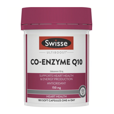 Swisse Ultiboost Co-Enzyme Q10 150mg 180 Capsules
