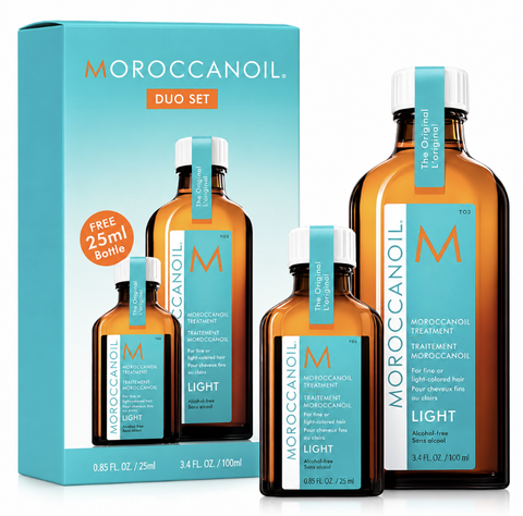 Moroccanoil Light Treatment Oil Duo Set - 100ml + Bonus 25ml
